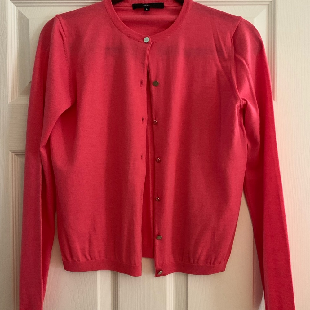Beautiful pink Gucci cardigan sweater